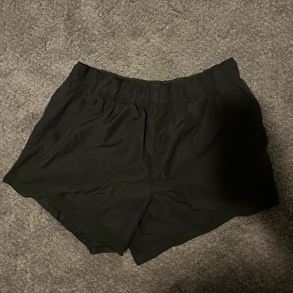 Black Athletic Shorts with Elastic Waistband